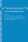 Cover-Bild zum Titel 'Archiv für Begriffsgeschichte. Band 60/61' von ''