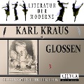 Cover-Bild zum Titel 'Glossen 3' von 'Karl Kraus'