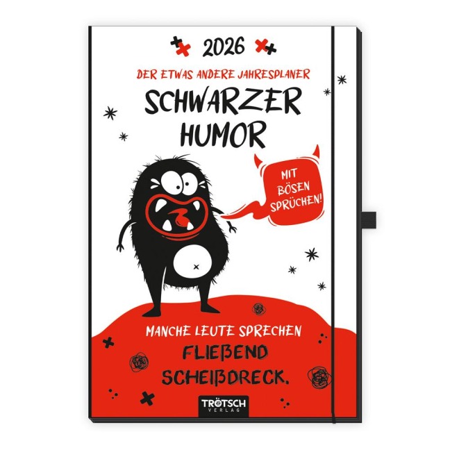 Trötsch Buchkalender Der etwas andere Jahresplaner Schwarzer Humor 2026 - 