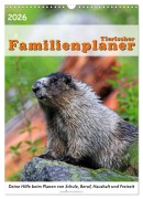 Tierischer Familienplaner (Wandkalender 2026 DIN A3 hoch), CALVENDO Monatskalender - Jana Thiem-Eberitsch