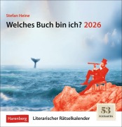 Welches Buch bin ich? Premium-Postkartenkalender 2026 - Literarischer Rätselkalender - Stefan Heine