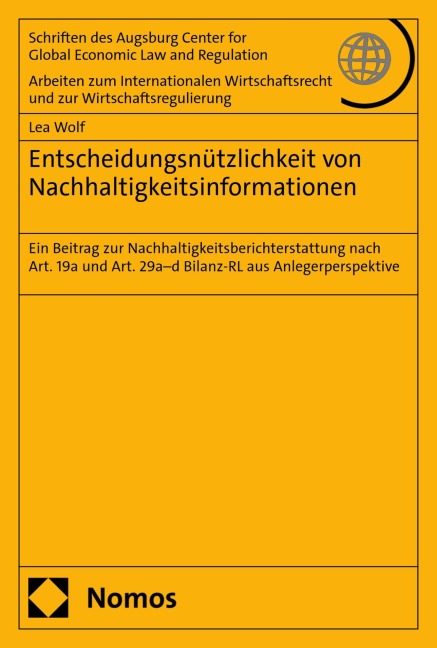Entscheidungsnützlichkeit von Nachhaltigkeitsinformationen - Lea Wolf