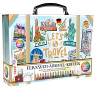 Cover-Bild zum Titel 'Colorful World Weltreise - Fernweh-Ausmal-Koffer' von 'Madalina Tantareanu'