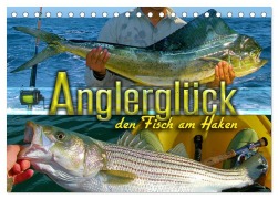 Cover-Bild zum Titel 'Anglerglück - den Fisch am Haken (Tischkalender 2026 DIN A5 quer), CALVENDO Monatskalender' von 'Renate Utz'