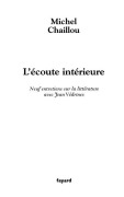 Cover-Bild zum Titel 'L'écoute intérieure' von 'Michel Chaillou'