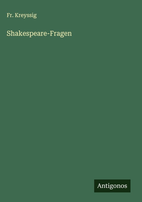 Shakespeare-Fragen - Fr. Kreyssig
