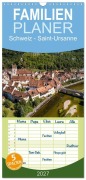 Cover-Bild zum Titel 'Familienplaner 2027 - Schweiz - Saint-Ursanne mit 5 Spalten (Wandkalender, 21 x 45 cm) CALVENDO' von 'Peter Schickert'