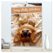 Sassy, fluffy, fabulous - A year of Pekingese charm (High Quality Premium Wall Calendar 2026 DIN A2 portrait),CALVENDO 12 Month Wall Calendar - Claudia Schimmack