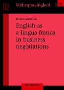 Cover-Bild zum Titel 'English as a lingua franca in business negotiations' von 'Bettina Dresemann'