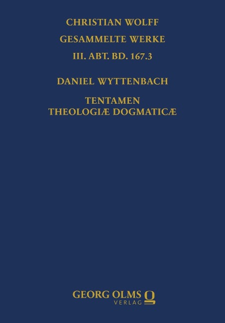 Daniel Wyttenbach: Tentamen Theologiæ Dogmaticæ - 