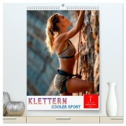 Cover-Bild zum Titel 'Klettern - cooler Sport (hochwertiger Premium Wandkalender 2026 DIN A2 hoch), Kunstdruck in Hochglanz' von 'Peter Roder'