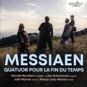 Cover-Bild zum Titel 'Messiaen: Quatour pour la fin du temps' von 'Bandieri/Schatzman/Marosi/Marosi'