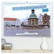Cover-Bild zum Titel 'WISMAR die Hanststadt (hochwertiger Premium Wandkalender 2026 DIN A2 quer), Kunstdruck in Hochglanz' von 'Günther Klünder'