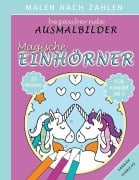 Cover-Bild zum Titel 'Bezaubernde Ausmalbilder Malen nach Zahlen - Magische Einhörner' von 'Sannah Hinrichs'