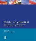 Cover-Bild zum Titel 'History of Linguistics Vol III' von 'Giulio C. Lepschy'