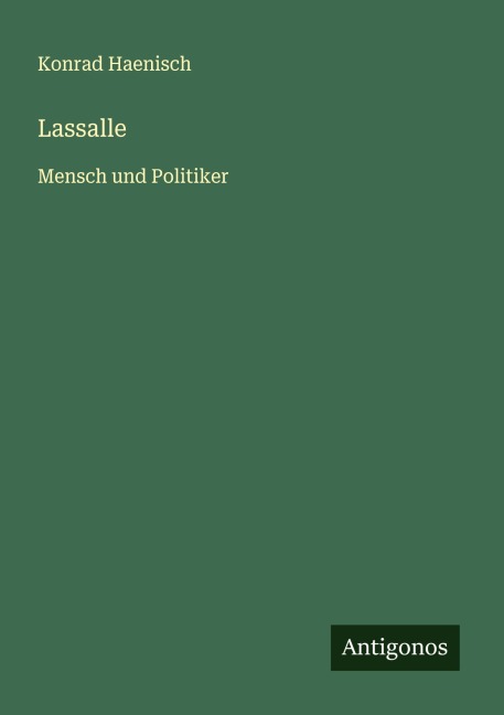 Lassalle - Konrad Haenisch