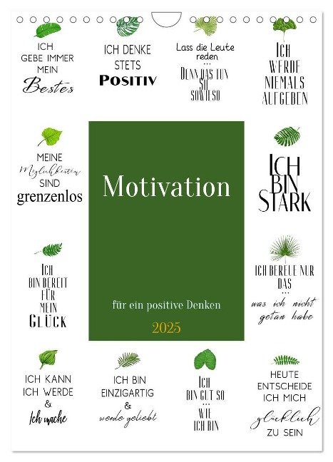 Motivation (Wandkalender 2025 DIN A4 hoch), CALVENDO Monatskalender - Steffen Gierok-Latniak