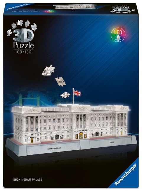 3D Puzzle Iconics: Buckingham Palace - mit Licht - 