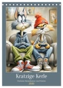 Cover-Bild zum Titel 'Kratzige Kerle. Trockener Katzenhumor vom Feinsten (Tischkalender 2026 DIN A5 hoch), CALVENDO Monatskalender' von 'Rose Hurley'