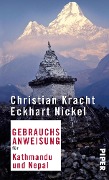 Cover-Bild zum Titel 'Gebrauchsanweisung für Kathmandu und Nepal' von 'Christian Kracht, Eckhart Nickel'