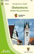 Cover-Bild zum Titel 'W255 Wanderkarte 1:25 000 Dietenheim' von ''