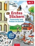 Cover-Bild zum Titel 'Erstes Stickern - Feuerwehr und Polizei im Einsatz' von ''