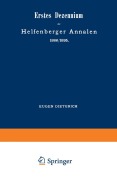 Cover-Bild zum Titel 'Erstes Dezennium der Helfenberger Annalen 1886/1895 / Helfenberger Annalen 1896' von 'Eugen Dieterich'