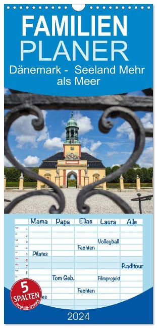 Familienplaner 2024 - Dänemark - Seeland Mehr als Meer mit 5 Spalten (Wandkalender, 21 x 45 cm) CALVENDO - Sell Pixs:Sell