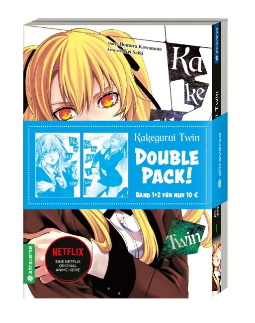 Kakegurui Twin Double Pack Band 01 & 02 - Homura Kawamoto, Kei Saiki