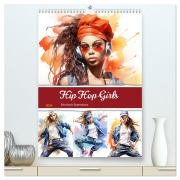 Cover-Bild zum Titel 'Hip Hop Girls. Rhythmic Expressions (hochwertiger Premium Wandkalender 2026 DIN A2 hoch), Kunstdruck in Hochglanz' von 'Rose Hurley'