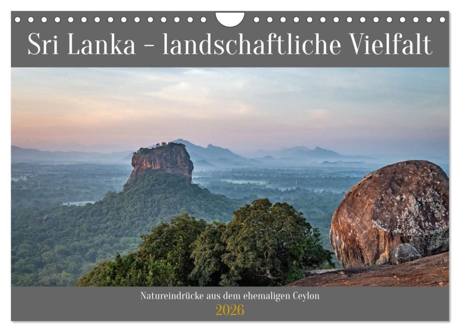 Sri Lanka - landschaftliche Vielfalt (Wandkalender 2026 DIN A4 quer), CALVENDO Monatskalender - Frank Brehm