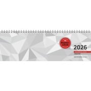 Cover-Bild zum Titel 'Tischquerkalender Register 2026 - 32x10,5 cm - 1 Woche auf 2 Seiten - Bürokalender mit Registerstanzung - Stundeneinteilung von 6 - 21 Uhr - 166-0002' von ''