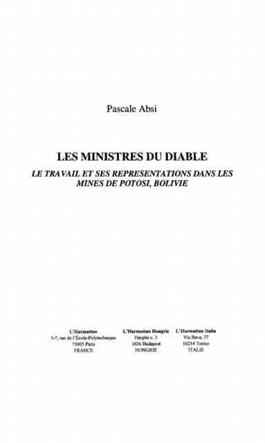 Les ministres du diable - Absi Pascale