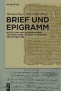 Cover-Bild zum Titel 'Brief und Epigramm' von ''