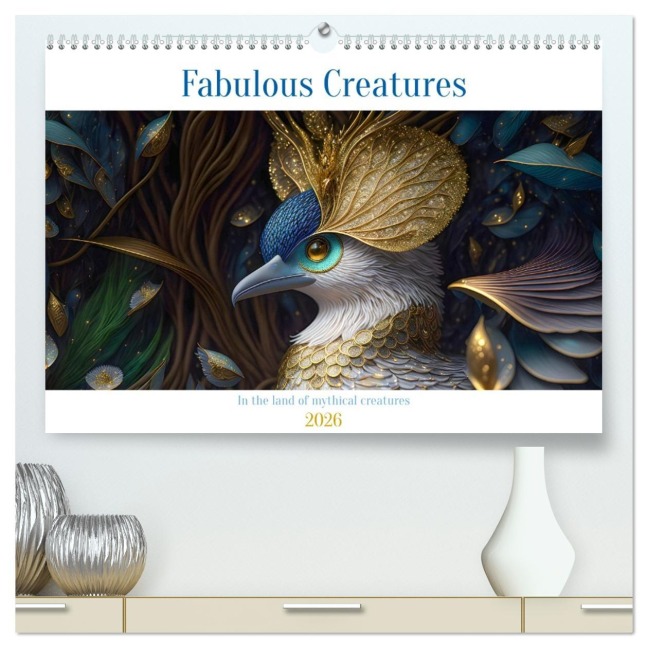 Fabulous creatures - In the land of mythical creatures (High Quality Premium Wall Calendar 2026 DIN A2 landscape),CALVENDO 12 Month Wall Calendar - Angelika Beuck