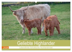 Cover-Bild zum Titel 'Geliebte Highlander (Wandkalender 2026 DIN A2 quer), CALVENDO Monatskalender' von 'Marion Sixt'