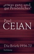 Cover-Bild zum Titel '»etwas ganz und gar Persönliches«' von 'Paul Celan'