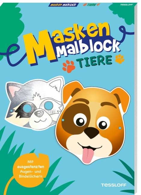 Masken-Malblock.Tiere - 