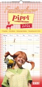 Familienplaner Pippi Langstrumpf 2026 - Familien-Timer 22x45 cm - mit Ferienterminen - 5 Spalten - 