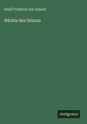 Cover-Bild zum Titel 'Nächte des Orients' von 'Adolf Friedrich von Schach'