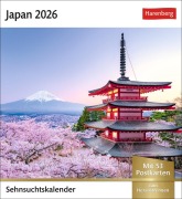 Japan Sehnsuchtskalender 2026 - Wochenkalender mit 53 Postkarten - 