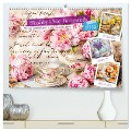 Shabby Chic Romantik - Vintage Tassen, Blumen und nostalgische Briefe (hochwertiger Premium Wandkalender 2025 DIN A2 quer), Kunstdruck in Hochglanz - Anja Frost