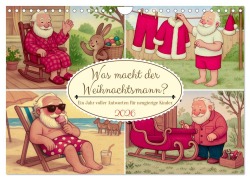 Cover-Bild zum Titel 'Was macht der Weihnachtsmann? (Wandkalender 2026 DIN A4 quer), CALVENDO Monatskalender' von 'Steffani Lehmann'