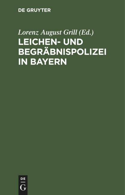 Leichen- und Begräbnispolizei in Bayern - 