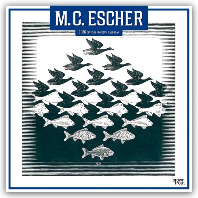 M. C. Escher 2026 - 16-Monatskalender - Browntrout Publishers