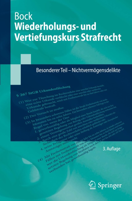 Wiederholungs- und Vertiefungskurs Strafrecht - Dennis Bock