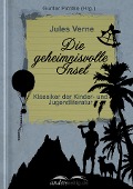 Cover-Bild zum Titel 'Die geheimnisvolle Insel' von 'Jules Verne'