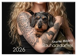 Cover-Bild zum Titel 'Starke Mädels - Rauhaardackel (Wandkalender 2026 DIN A2 quer), CALVENDO Monatskalender' von 'Fotostudio Ammersee Ehgartner'
