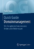 Cover-Bild zum Titel 'Quick Guide Domainmanagement' von 'Frank Deges'
