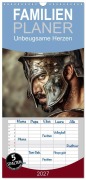 Cover-Bild zum Titel 'Familienplaner 2027 - Unbeugsame Herzen mit 5 Spalten (Wandkalender, 21 x 45 cm) CALVENDO' von 'Daniela Tapper'